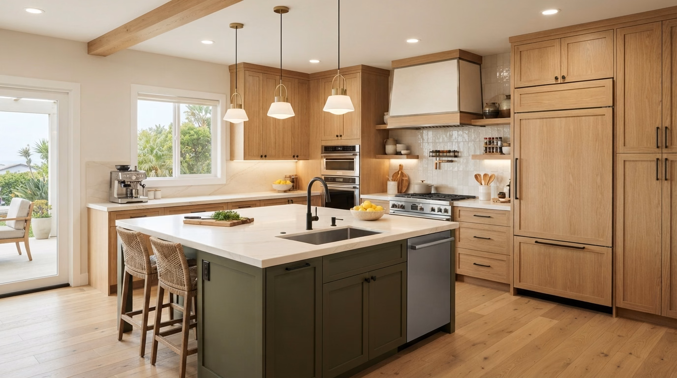 Kitchen remodeling in San Diego County.