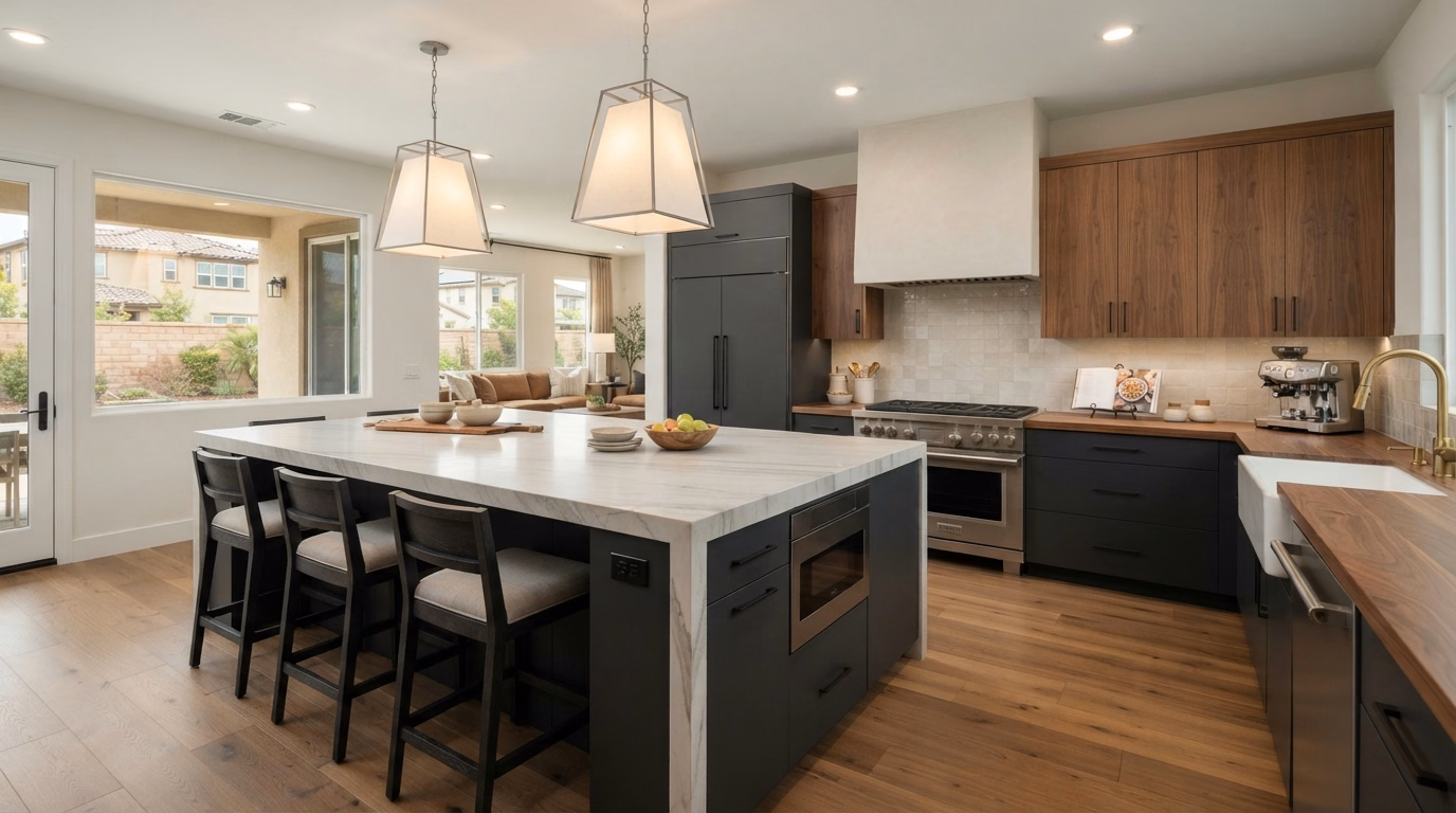Large Open Concept Kitchen in San Diego County.