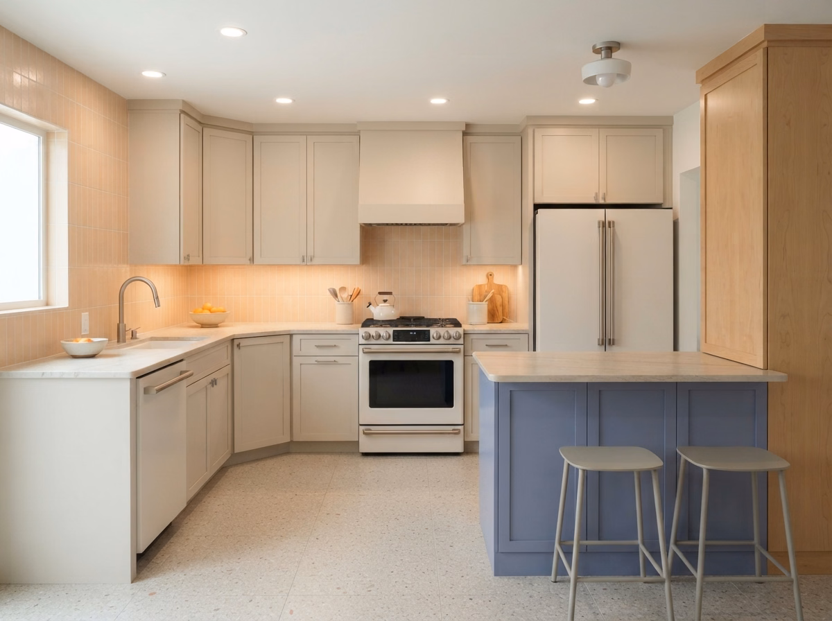 Transitional Kitchen Style in San Diego County.