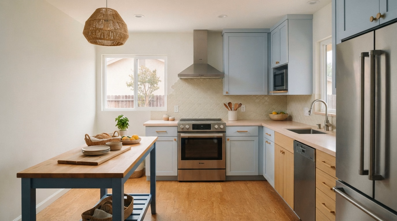 Coastal kitchen update project in Vista, CA.
