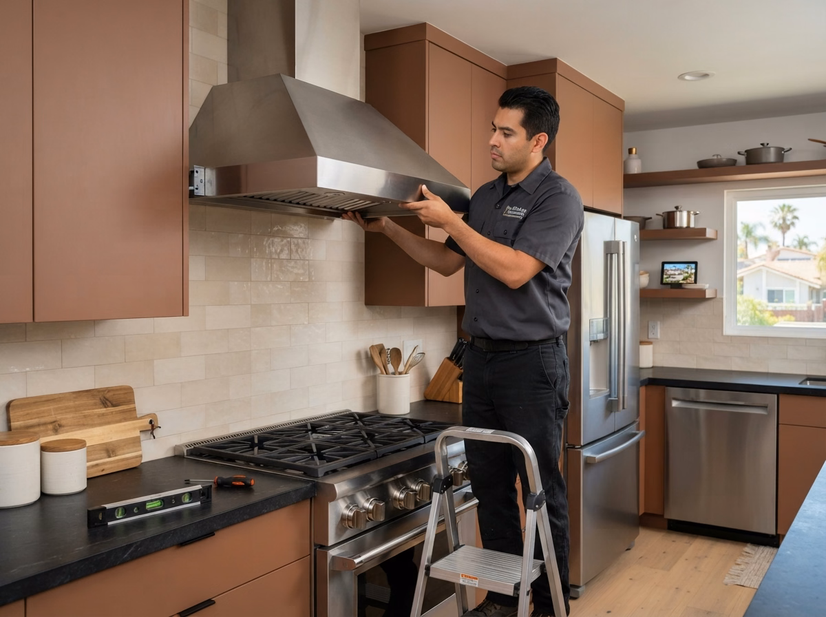 Range Hood Ventilation Installation | San Diego County Range Hood Ventilation Installation in San Diego County.