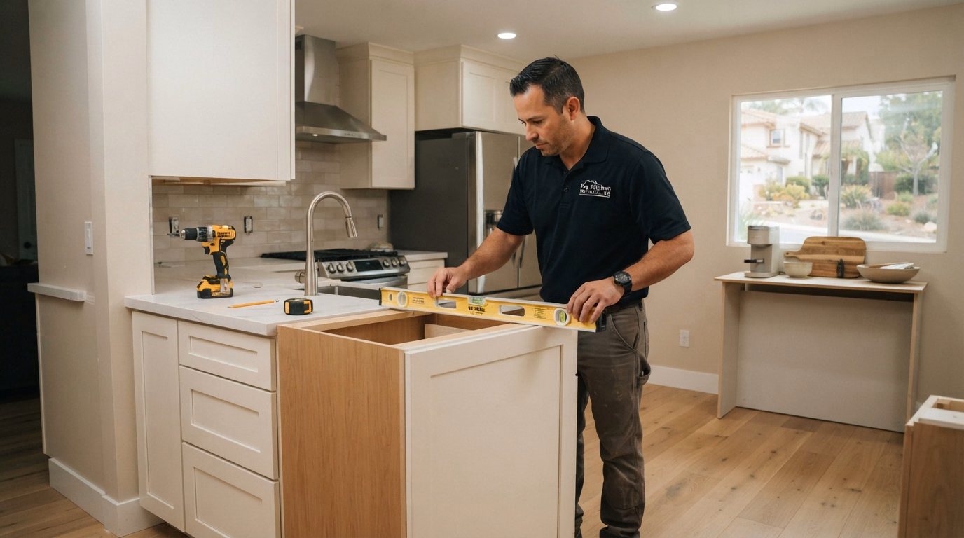Kitchen Cabinet Installation Process | San Diego County Kitchen Cabinet Installation Process in San Diego County.