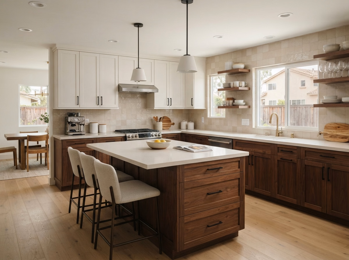 Two Tone Cabinet Style | San Diego County Two Tone Cabinet Style in San Diego County.