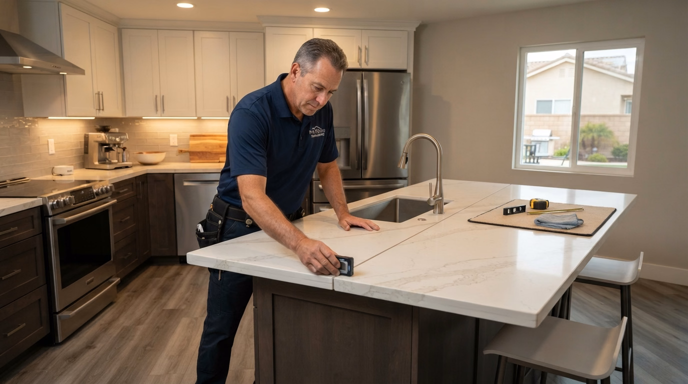 Kitchen Countertop Installation Process in San Diego County.