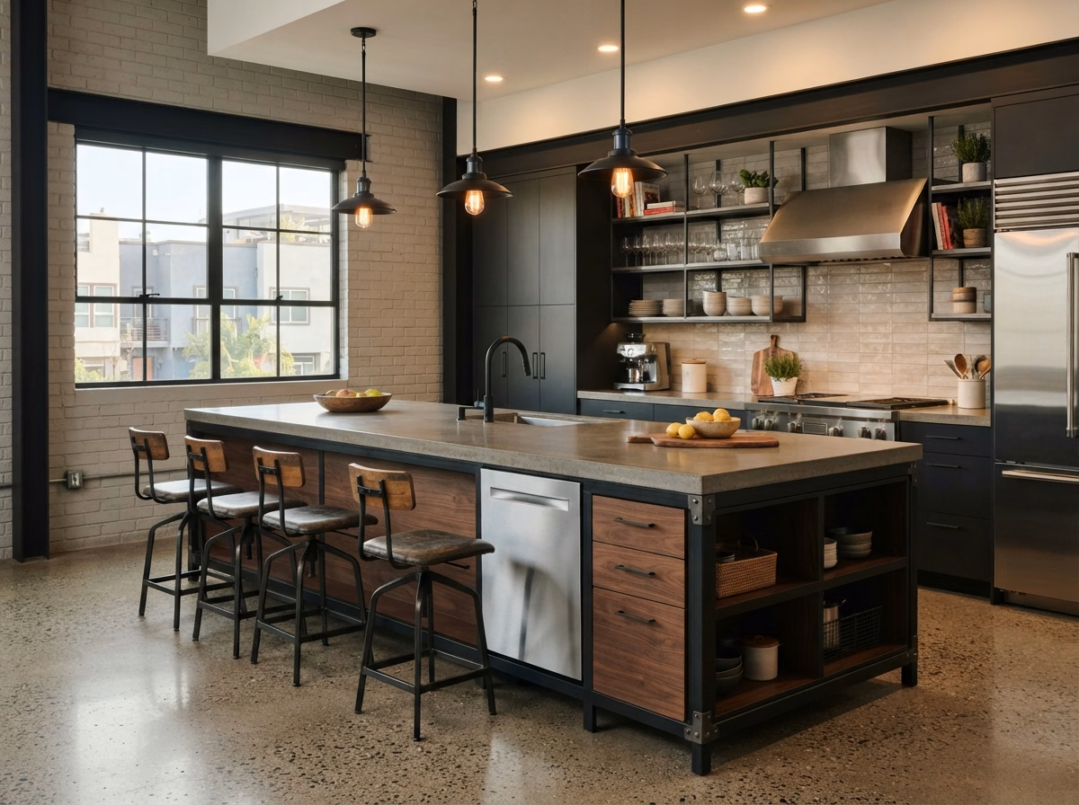 Industrial Island Style in San Diego County.