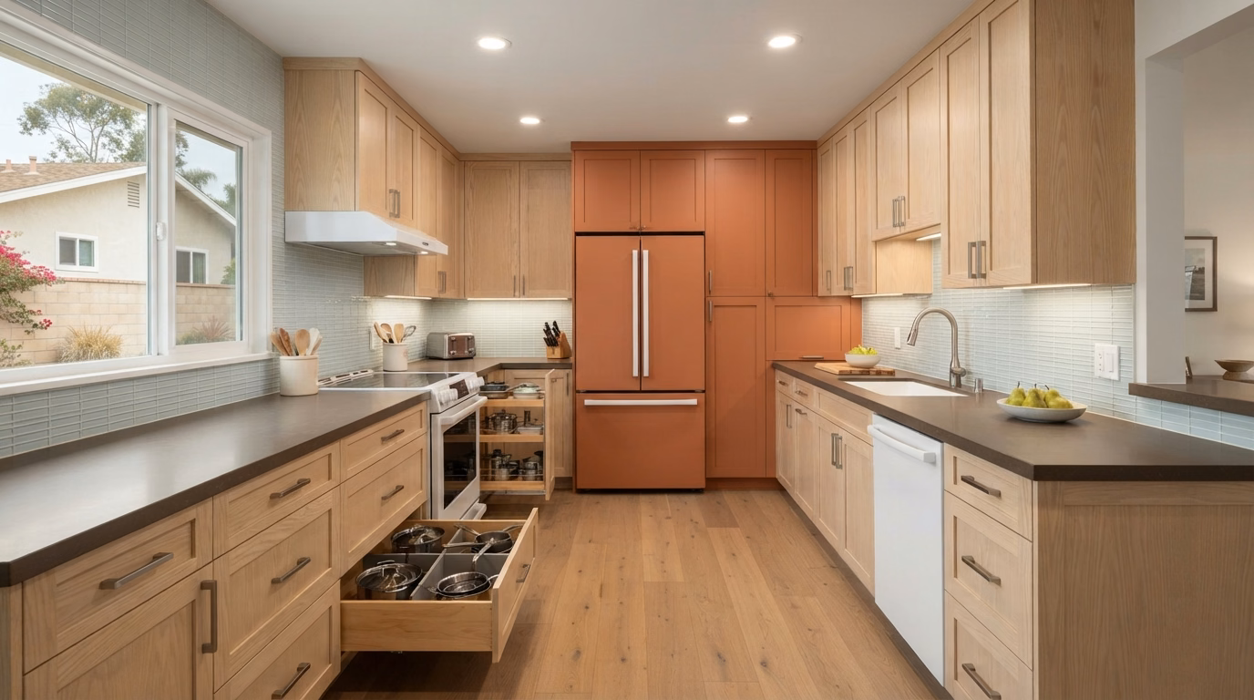 Cabinet Design Coordination | San Diego County Kitchen Lighting Cabinet Design Coordination for San Diego County kitchen lighting.