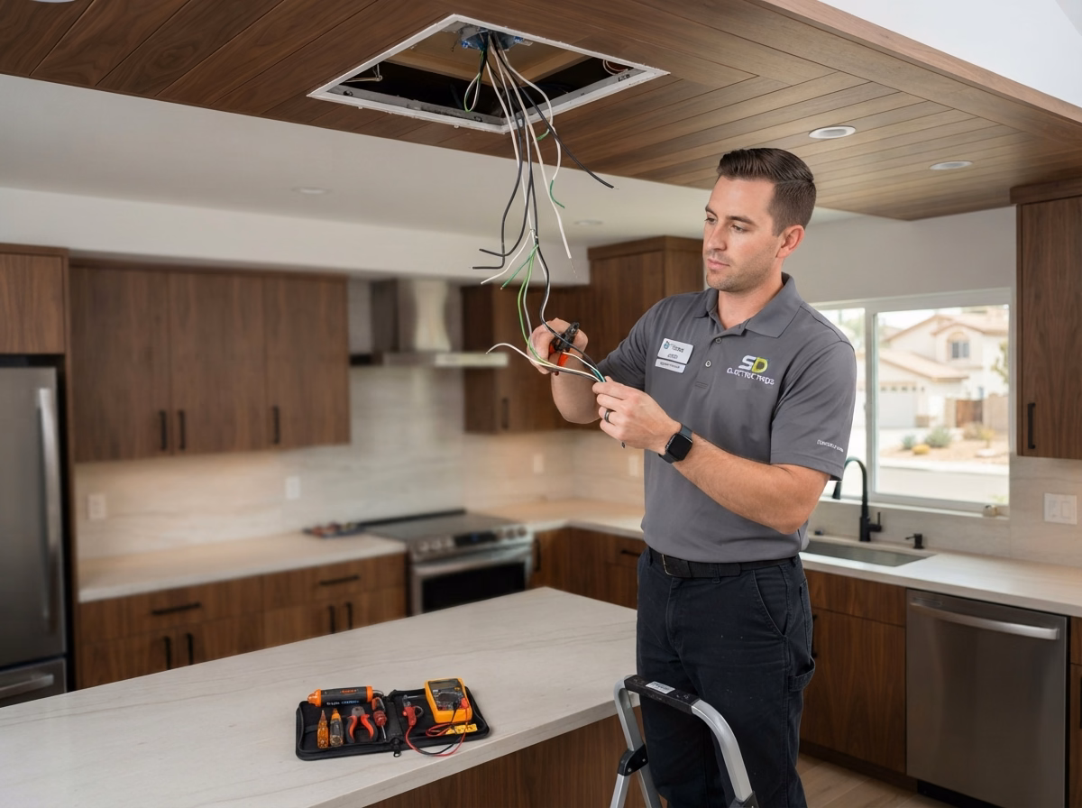 Kitchen Lighting Circuit Electrical Work | San Diego County Kitchen Lighting Circuit Electrical Work in San Diego County.